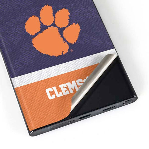 Clemson University Paw Logo Galaxy Skins